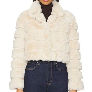 Adrienne Landau Goldie Jacket in Cream